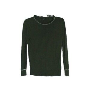 Banana Republic Olive Green Pullover Metallic Trim Size XS